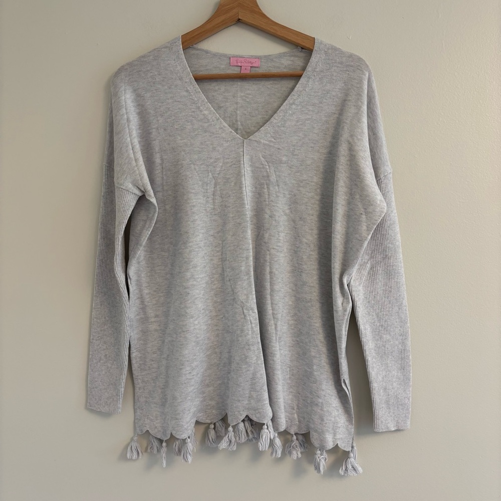 Lilly Pulitzer Light Gray Sweater